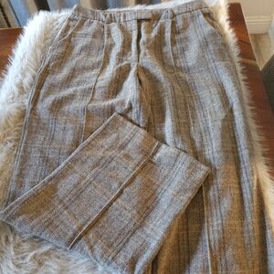 Molly Bracken Women's Plaid Trousers - Brown and Gray